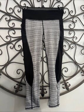 Avia Black & Gray High-Waist Performance Leggings